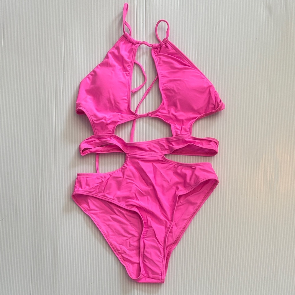 SHEIN Pink One Piece Swimsuit